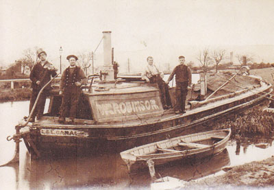 Mr. Abram far right. Boat family from Burscough.